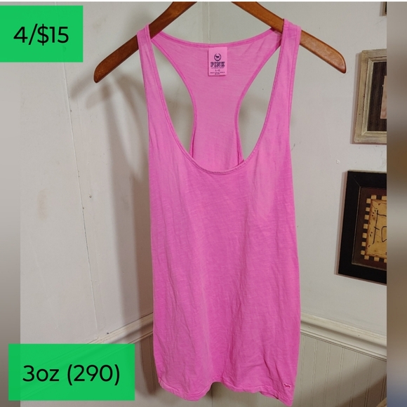 PINK Victoria's Secret Tops - PINK Victoria's Secret Racerback Pink Tank Top
